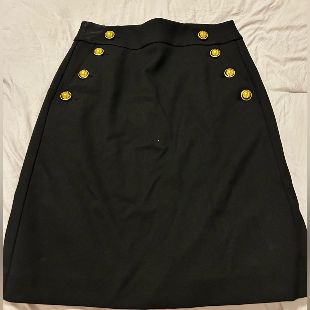 Loft black A-line skirt- size OP